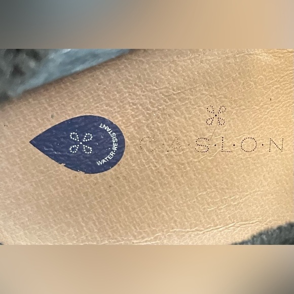 Caslon Black Suede Averie Booties Water Resistant Side Zip Hidden Wedge Sz 10.5 - Picture 6 of 11